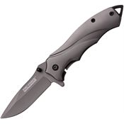 Tac Force 846 Assisted Opening Framelock Folding Pocket Knife with Gray Titanium Aluminum Handles