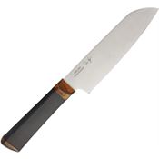 Ontario 2525 Agilite Santoku Kitchen Knife with Amber Ultem Tansparent Handle