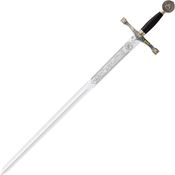 Marto 501460 Excalibur Sword with Black Leather Wrapped Handle