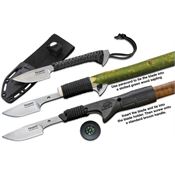 Outdoor Edge HAR1C Outdoor Edge Harpoon Knife with Black 550 Paracord Wrapped Handle