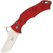 CSSD/SC Bram Frank Design SD03 LLC Bowie Standard Trainer Red Lockback Folding Pocket Knife
