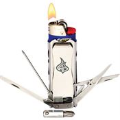 Lighter Bro 015PG Lighter Bro Pro Sheath Silver with Stainless Construction