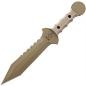 US Gladius G02 Legion XII Fixed Blade Knife with Desert Tan Rubberized Polymer Handles