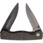 Stone River 1DBF Two Blade Folder Linerlock Pocket Knife with Ceramic Steel Handle