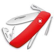 Swiza 4000 D04 Swiss Pocket Knife with Red Handle