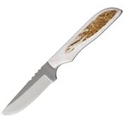 Anza SP3FE Full Tang Standard Edge Fixed Blade Knife with Elk Bone Handle