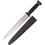Legacy Arms 130 Scottish Dirk Fixed Blade Knife with Black Solid Wood Handle
