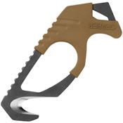 Gerber 0132 Strap Cutter Coyote Brown with Stainless Steel Construction