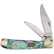 Frost SW104AB Locking Copperhead Folding Knife with Abalone Handle