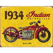 Tin Signs 1929 16 x 12 1/2 Inch Rich Vibrant 1934 Indian Motorcycles