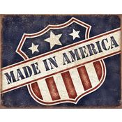 Tin Signs 2119 16 x 12 1/2 Inch Rich Vibrant Made In America