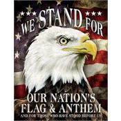 Tin Signs 2175 16 x 12 1/2 inch We Stand For