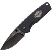 Case 52161 Harley Tec X Drop Point Linerlock Folding Pocket Knife with Black G-10 Handle