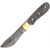 Knife Blanks 030 Damascus Fixed Blade Knife with Stainless Handle