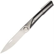 Actilam S4CFC S4 Taper Lock Folding Pocket Knife with Brushed Stainless Handle