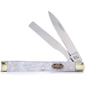 Frost SW120SMOP Doctors Knife SMOP Folding Pocket Knife with Salt Water Mother of Pearl Handle