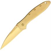 Kershaw 1660G Leek Assisted Opening 24K Gold Plated