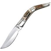 Frost TS108 Navaja Folder Knife with Stag Bone Handle