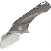Bestech T1710C 1710 Titanium Framelock Knife with Gray Titanium Handle