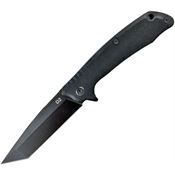 ABKT Tac 026BL Predator Linerlock Knife with Black G10 Handle