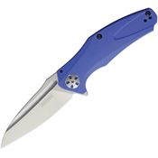 Kershaw 7007BLU Natrix Assisted Opening Framelock Knife with Blue G10 Handle