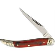Rough Rider 1668 Small Toothpick Folding Knife with Black Cherry Smooth Bone Handle