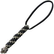 Schmuckatelli 4A01 Mind Lanyard with Black and Gray Braided Paracord