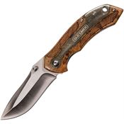 Schrade 1084275 Linerlock Mirror Finish Assisted Opening Knife with Ironwood Handle