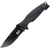 Smith & Wesson 1085880 Black finish Fixed Blade Knife with Black Nylon Handle