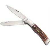 Browning 0012 Joint Venture Trapper Knife with Brown Jigged Bbone Handle