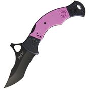 CSSD/SC Bram Frank Design 27 MySo Magnum Comp Lock Knife with Black and Pink G10 Handle