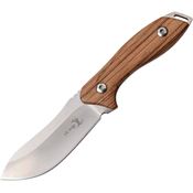 Elk Ridge 20003D 20003D Fixed Blade Knife with Zebra Wood Handle