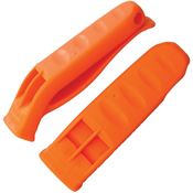 NDUR 51212 Safety Whistle Orange with One Piece Synthetic Construction - 2 Pack