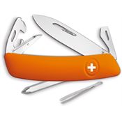 Swiza Pocket 401060 D04 Swiss Pocket Multi-Tool Knife with OD Orange Synthetic Handle
