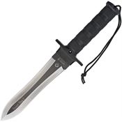 Aitor 16173 Desert King Stainless Blade Knife with Black Knurled Stainless Handle