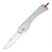 Baladeo CO401 Oxford Couteau Folder Stainless Drop Point Blade Knife with Textured Stainless Handle
