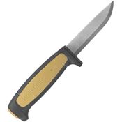 Mora 02208 Basic 511 Stainless Blade Knife with Black and Tan Synthetic Handle