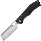 Gerber 3518 Flatiron Framelock Stainless Cleaver Blade Knife with Black Anodized Aluminum Handle
