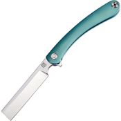 Artisan 1817GGNS Orthodox Framelock S35VN 3 3/4inches Blade Knife with Green Titanium Handle