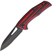 Benchmark 120 Benchmark 120 Slip Joint Black Knife Black & Red Handles