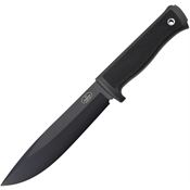 Fallkniven A1BZLEFT A1 Survival Left Hand Black Fixed Blade Knife Black Handles