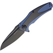 Kershaw 7008CFBLK Natrix Black Oxide Knife Blue Handles