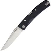 Manly 007 Peak S90V Lockback Knife Black Handles