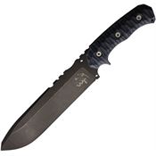 Wander Tactical 201 Godfather Iron Washed Fixed Blade Knife Tan Handles