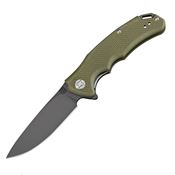 Artisan 1702PBGN Tradition Linerlock D2 Green Knife with G10 Handle