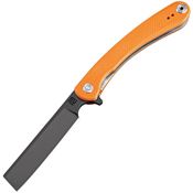 Artisan 1817PSBOEF Sm Orthodox Linerlock Knife with Orange Textured G10 Handle