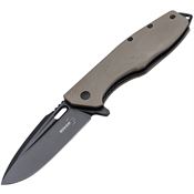 Boker 01BO759 Caracal Tactical Linerlock Knife with Coyote Tan G10 Handle
