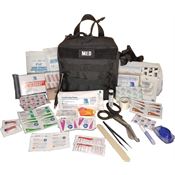 Elite First Aid Kits 184BK Black GP IFAK Level 1 Kit Black with Nylon Construction