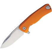 Lion Steel ROKAOS ROK Framelock Knife with Orange Aluminum Handle