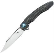 Bestech G18D Fanga Linerlock Knife Black/Gray G10 Handles